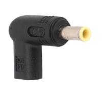 Bewinner Adaptateur USB C vers DC, Angle de 90 Degrés, Déclencheur D'émulateur PD, Convertisseur de Puissance 5,5 X 3,0 Mm pour Ordinateurs Portables, 100 W