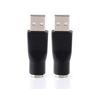 Bewinner Adaptateur USB vers PS/2, USB 2.0 A Mâle vers PS/2 Femelle Convertisseur Ordinateur Souris d'ordinateur Portable Clavier mécanique Souris, USB vers PS/2 Connecteur