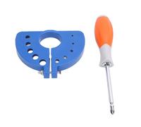 Bewinner Affûteur de Forets pour Meuleuse d'angle, Accessoire ABS Compact avec Tournevis, Compatible avec un Diamètre de 3 à 12 Mm, Restaure le Tranchant des Forets HSS et en Carbure (BLUE)