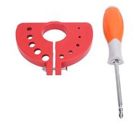 Bewinner Affûteur de Forets pour Meuleuse d'angle, Accessoire de Meulage de Forets ABS Portable Multi-taille 3-12mm avec Tournevis, Affûteur d'outils électriques Universel pour Embouts en Carbure