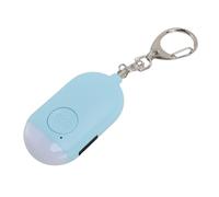 Bewinner Alarme Porte-clés D'auto-défense 130 DB avec Lumière LED, Sirène d'urgence étanche, Alarme de sécurité Rechargeable pour Femme, Système D'alerte de sécurité Portable. (Blue)