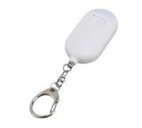 Bewinner Alarme Porte-clés D'auto-défense 130 DB avec Lumière LED, Sirène d'urgence étanche, Alarme de sécurité Rechargeable pour Femme, Système D'alerte de sécurité Portable. (White)