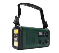 Bewinner Alerte Météo de la Radio d'urgence NOAA, 10000mAh Solar Hand Crank Radio avec USB C Fast Charge, AM FM, 3 Mode de Lecture de Mode, Lampe de Poche, Banque d'alimentation pour Le
