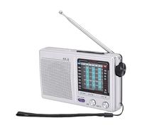 Bewinner AM FM SW Radio Portable à Ondes Courtes, Radio de Poche Portable, Prise Casque 3,5 Mm pour la Marche, Les Voyages, la Randonnée, de Poche Multibande à Piles (Silver)