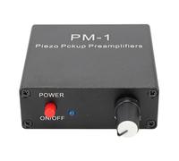 Bewinner Amplificateur de Préampli Piézo Rechargeable pour Guitare Acoustique, Violon, ukulélé Violoncelle, Préampli Haute Impédance avec Charge de Type C, Batterie de 10 Heures