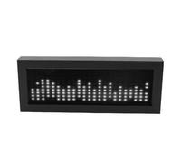 Bewinner Analyseur de Spectre Musical LED, Music Spectrum Rhythm Light Sound Control Pickup avec Micro et Entrée Câblée, Analyseur D'affichage du Spectre activé par la Voix pour les Jeux, (Blanc cool)