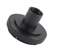Bewinner Anneau Adaptateur d'oculaire de Microscope 23,2 Mm en Métal à Monture en T pour Corps d'appareil Photo, Adaptateur 'Objectif 'Interface M42 Détachable Noir en Alliage 'Aluminium,