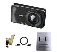 Bewinner Appareil Photo Numérique 4K 64MP Vlogging Camera avec Zoom 18x, Appareil Photo de Voyage Portable Ultra Compact pour Youtube, Appareil Photo Selfie avec écran LCD de 2,8 ", (Black)
