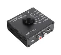 Bewinner Atténuateur de Son Variable en Ligne Stéréo Passif avec 6 Commutateurs de Niveau 15 DB à 0 DB, AUX 3,5 Mm 6,35 Mm 1/4 Po Réducteur de Signal Audio Réglable Compatible pour la