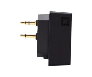 Bewinner Avion Bluetooth 5.0 Émetteur Pliable Adaptateur de Voyage | Prise 3,5 mm, son de film sans fil en vol, kit informatique TV universel, écoute sans bruit