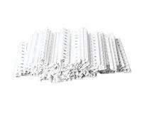 Bewinner Bande de Marquage de Terminal 100 Pièces, étiquettes de Bornier en Nylon Résistant à la Chaleur 1-10, étiquettes de Marquage de Terminal à Appuyer pour UK6N, Plaque d'identification de