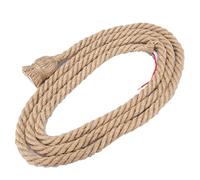 Bewinner Base de Plafonnier en Corde de Chanvre Vintage E27, Porte-ampoule de 2 M, Kit de Cordon de Lampe de Style Industriel pour Salon, Restaurant, Bar, Couloir (2 mètres par tête)