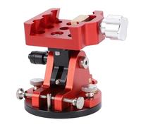 Bewinner Base de Réglage de la Latitude, Base de Montage en Queue d'aronde en Alliage D'aluminium Haute Résistance avec Interfaces M6 M8 de 1/4 Pouce, pour Télescopes à Monture (Rouge)