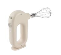 Bewinner Batteur à Main sans Fil électrique Mini Chargement USB 1500 MAh Batteur à œufs Mélangeur à Main Portable Réglable à 4 Vitesses pour Fouetter, Crème, œufs et Pâte - Vert (WHITE)