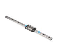 Bewinner Bloc de Guidage de Rail Coulissant Linéaire Miniature Précis 300 Mm, Rail Coulissant de Précision de qualité H, Poids Léger de Petite Taille pour équipement Automatique, en Métal (300