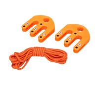 Bewinner Bloc de Levage Compact et Système de Poulie de Matériel, Outil de Levage de Jeu Robuste, capacité de 1000 Lb, en Nylon Orange pour les Voyages dans L'arrière-pays