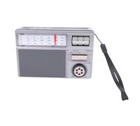 Bewinner Bluetooth Solar Radio, Portable AM FM SW Radio avec Panneau Solaire Charge USB, Haut-Parleur sans Fil Rétro pour Le Camping, Extérieur, Préparation d'urgence (Grey)