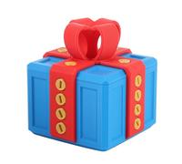 Bewinner Boîte Cadeau Ennuyeuse avec Vis, Boîte Cadeau Fantaisie Imprimée en 3D avec Tournevis, Conteneur de Rangement Amusant pour Jouets, Décorations de Vacances, Anniversaire (Bleu Rouge)