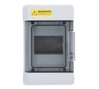 Bewinner Boîte de Distribution à 4 Voies IP66 étanche à l'eau, Boîtier de Disjoncteur à Couvercle Transparent en Plastique en Alliage ABS PC avec Rail DIN et Connecteur étanche pour une Utilisation