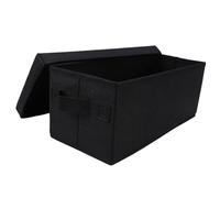 Bewinner Boîte de Rangement Non Tissée pour CD |Peut Contenir 35 CD Standard ou 200 sous Pochette, Organisateur Empilable et Anti-poussière pour DVD, Jouets et Articles de Papeterie (Black)