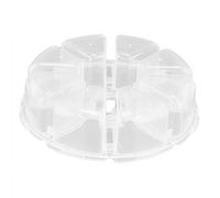 Bewinner Boîte de Rangement Transparente avec 8 Compartiments