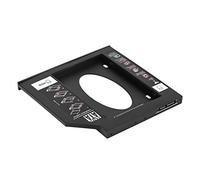 Bewinner Boîtier de Disque Dur HDD SSD 2,5" Bay Dual Boot pour Ordinateur Portable, Adaptateur III pour Les Passionnés de Technologie, Matériau ABS, Noir (9,5 mm)