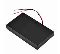 Bewinner Boîtier de Support de Batterie AA Portable à 8 Emplacements avec Interrupteur d'alimentation et Couvercle Verrouillable - Connexion en Série pour Sortie 12 V, Boîte de Rangement en ABS