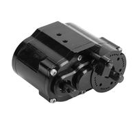 Bewinner Boîtier de Transmission de Remplacement à Double Vitesse pour SCX10 4WD D90 échelle 1/10 RC Crawler, Escalade à Haute Torsion et Croisière en Douceur, Système D'alimentation 4WD, Alliage Noir