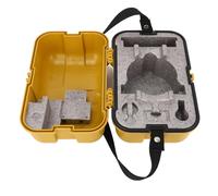 Bewinner Boîtier d'instrument de Nivellement Jaune, Boîte de Rangement de Station Totale en Plastique PP à Verrouillage Unique pour équipement d'arpentage, Théodolite, Ensemble de Prismes, étui de