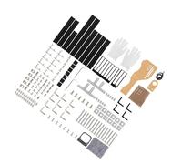 Bewinner Boîtier PC à Cadre - Châssis Vertical en Aluminium ATX M-ATX ITX, Rack Barebone DIY avec Un Excellent Flux d'air pour la Construction de Jeux, Prend en Charge Le Bloc d'alimentation (Black)