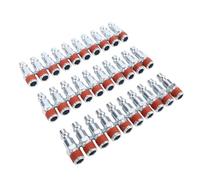 Bewinner Bouchon D'air Industriel 30 Pièces, Raccord Rapide à Filetage Mâle NPT 1/4 Pouces pour Coupleur de Type I M D, Outils Pneumatiques Haute Pression 300 PSI