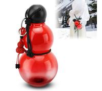 Bewinner Bouteille D'eau Gourde - Black Myth Monkey King, Bouteille D'eau de Style Gourde Chinoise de 800 Ml avec Sangle, Bouteille D'eau Gourde 30 Oz D'inspiration Rétro Chinoise (rouge)