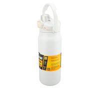 Bewinner Bouteille D'eau Isolée de 1500ml, en Acier Inoxydable, à Large Bouche, Sous Vide, pour Salle de Sport, Fitness, Couvercle Anti-fuite, pour Hommes et Femmes (WHITE)