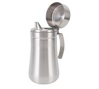 Bewinner Bouteille Distributrice D'huile D'olive en Acier Inoxydable avec Couvercle étanche, Pot de Vinaigre pour Cuisine, Barbecue, Utilisation en Extérieur, Bec Anti-goutte, Facile à (500ML)