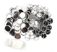 Bewinner Bouton à épingle Vierge 44 Mm 100 Pièces, Emblème d'insigne Rond avec Clip en Métal et Couvercle Transparent, Fournitures Artisanales de Bricolage pour la Fabrication d'étiquettes