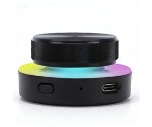 Bewinner Bouton de Contrôle du Volume Bluetooth, connectivité 2,4 G BT USB C, Cadran de Contrôle RVB pour PC, Ordinateur Portable, Tablette, Téléphone, Raccourcis de Réglage du Volume et