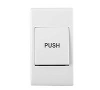 Bewinner Bouton Poussoir de Déverrouillage de Sortie de Porte - Interrupteur de Contrôle d'accès Robuste en ABS pour Cadre de Porte Creuse, Contact NC/NO/COM 3 A 36 V CC - Pièce de Commande de de