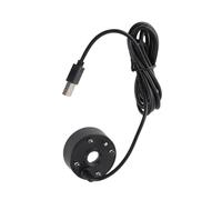 Bewinner Brumisateur USB avec lumières LED RVB, brumisateur ultrasonique pour étangs, wigwams, Aquariums, sans Chaleur, respectueux de l'environnement, Facile à Utiliser, 5 V (Noir)