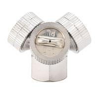 Bewinner Buse de Pulvérisation de Brouillard d'arrosage de Type Ventilateur à 3 Trous M14x1,5, Buse d'atomisation Haute Pression en Cuivre chromé pour Pulvérisateur électrique Agricole, Pièces de