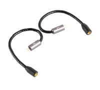 Bewinner Câble Adaptateur MMCX vers 2 Broches 0,78 Mm, Adaptateur d'écouteur Résistant au Branchement et au Débranchement pour AS10 ZST ZS3 AS06, Interface Plaquée Or, Son sans Perte, Cuivre sans