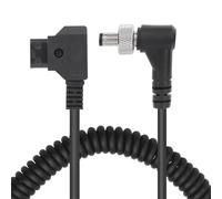 Bewinner Câble D Tap vers DC Cordon de Verrouillage à Angle Droit pour Batteries à Montage en V vers Appareils DC, Extension Portable Légère de 40 à 80 Cm pour Moniteurs BMCC Atomos