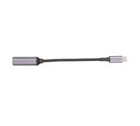 Bewinner Câble d'alimentation DC 5.5x1.7mm vers USB C 100W PD, 17.4cm DC5517 Femelle vers Type C Mâle, Câble de Chargement avec Puce pour Ordinateur Portable 5V/9V/20V, Tablette et Téléphone