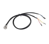 Bewinner Câble de Commutateur de Bouton d'alimentation en Métal pour Hôte D'ordinateur de Bureau, Rouge en Option, Longue Durée de Vie, Fabrication Exquise, Durée de Vie Mécanique de 500