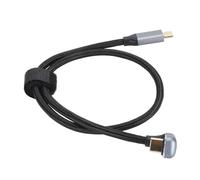 Bewinner Câble de Données USB3.2 Gen2 10 Gbps 100 W PD Type C Mâle à Mâle pour Pro 15 4K 60 Hz Écran Câble de Données en Forme de U pour Tablette de Jeu Switch VR (50cm)