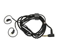 Bewinner Câble d'écouteur à 2 Broches, Câble de Remplacement plaqué or de 0,78 Mm pour écouteurs sans Microphone, Prise à Angle Droit, Résolution Améliorée, Champ Sonore Basse Fréquence