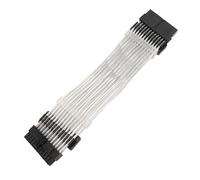 Bewinner Câble d'extension d'alimentation ARGB, Câble GPU ARGB 24 Broches 5 V 3 Broches avec éclairage à 360° et 16 Millions de Couleurs, gainé de 25 Cm pour Boîtier PC Modding (Black)