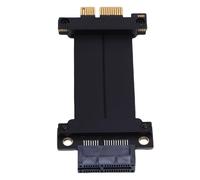 Bewinner Câble D'extension GPU 16GT / S Haute Vitesse, PCIe 4.0 X1 Femme à X1 Femme, Idéal pour M.2 WiFi, Firewire, Cartes USB, Conception Pliable pour Les Systèmes de Refroidissement à (10 cm)