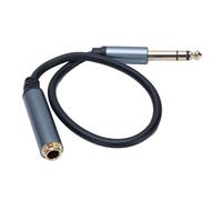 Bewinner Câble D'extension Mâle vers Femelle 6,35 Mm avec Connecteurs Plaqués or 24 Carats et Gaine en PVC Flexible, pour Guitare Basse, Clavier, Mixeur, Amplificateur, Haut-parleur