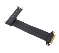 Bewinner Câble D'extension PCIe 4.0 X4 NVMe, Carte Adaptateur Magnétique 15 Cm D'extension PCIe X4 Haute Vitesse pour Périphériques GPU NIC SSD