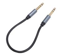 Bewinner Câble Fiable de 6,35 Mm avec Connecteurs Plaqués or, Extérieur en Nylon Durable, Performances à Faible Bruit, Longueur de 30 Cm, pour Joueurs D'orgue électrique et de Saxophone